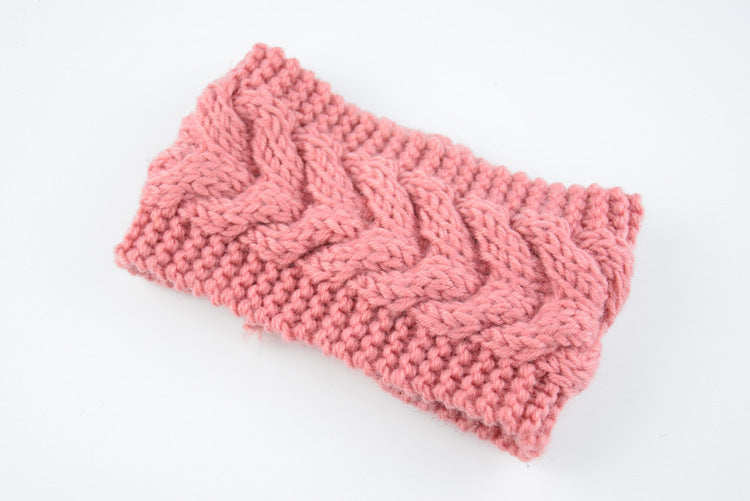 Knitted Crossed Wool Headband