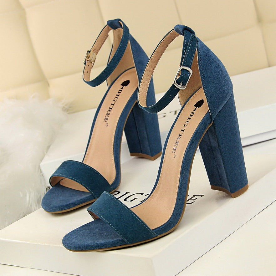 Sexy Nightclub Thick Heel Sandals