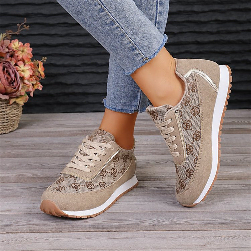 Floral Print Sneakers