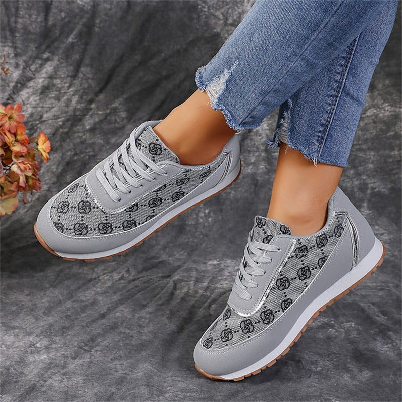 Floral Print Sneakers
