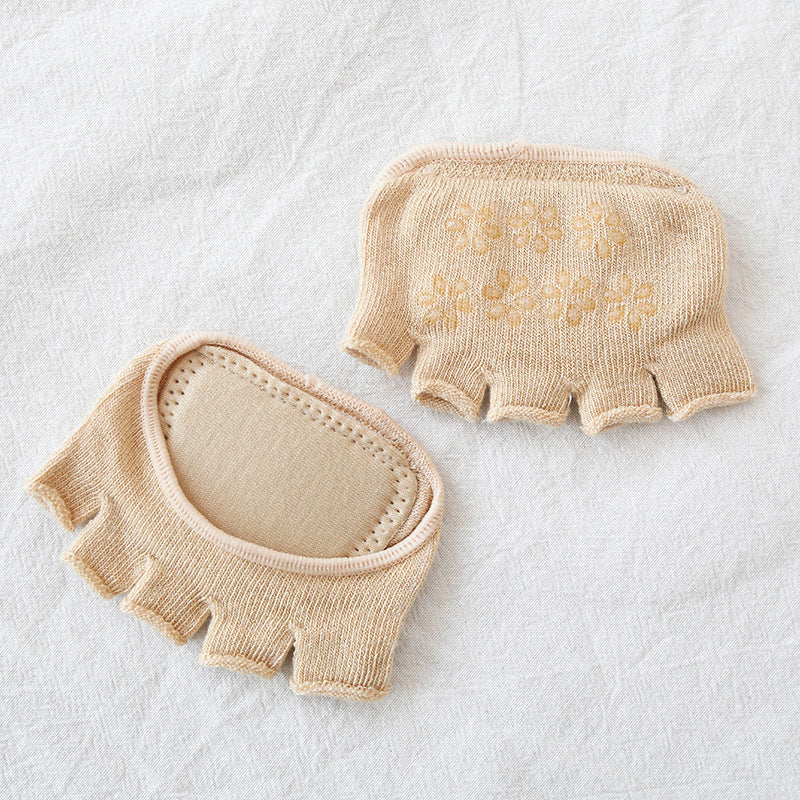 Nylon High Heel Shoes Anti Skid Silicone Forefoot Socks