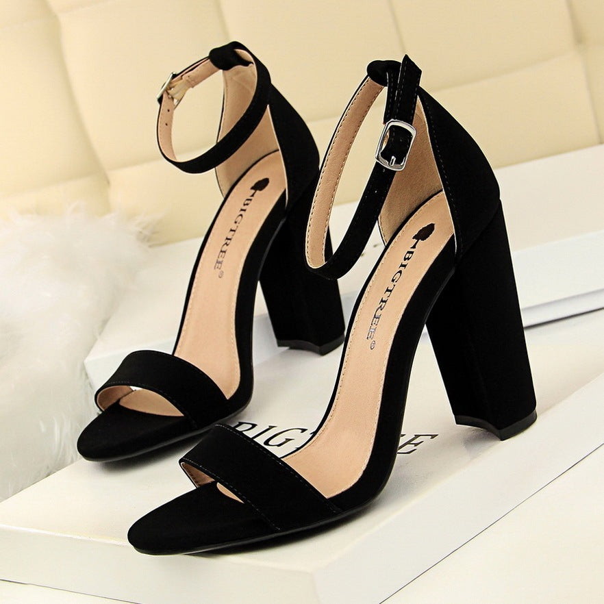 Sexy Nightclub Thick Heel Sandals