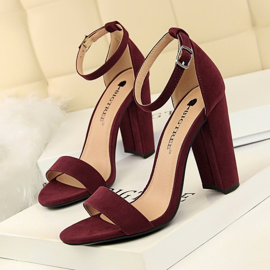 Sexy Nightclub Thick Heel Sandals