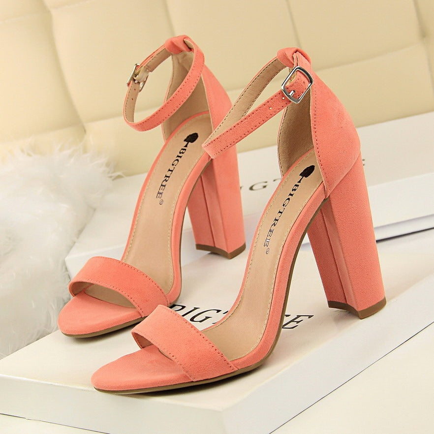 Sexy Nightclub Thick Heel Sandals