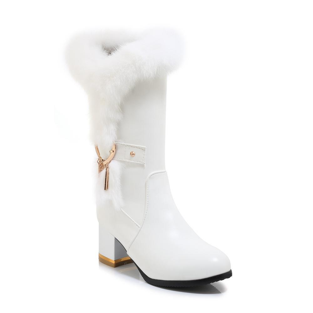 Winter Chunky Heel Boots
