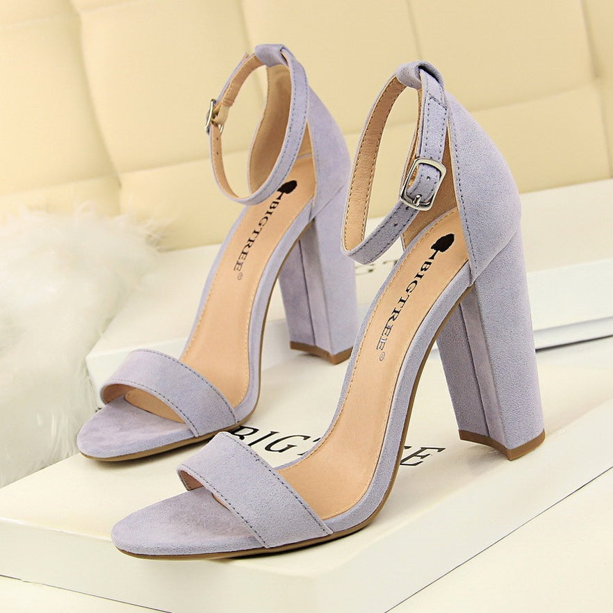 Sexy Nightclub Thick Heel Sandals