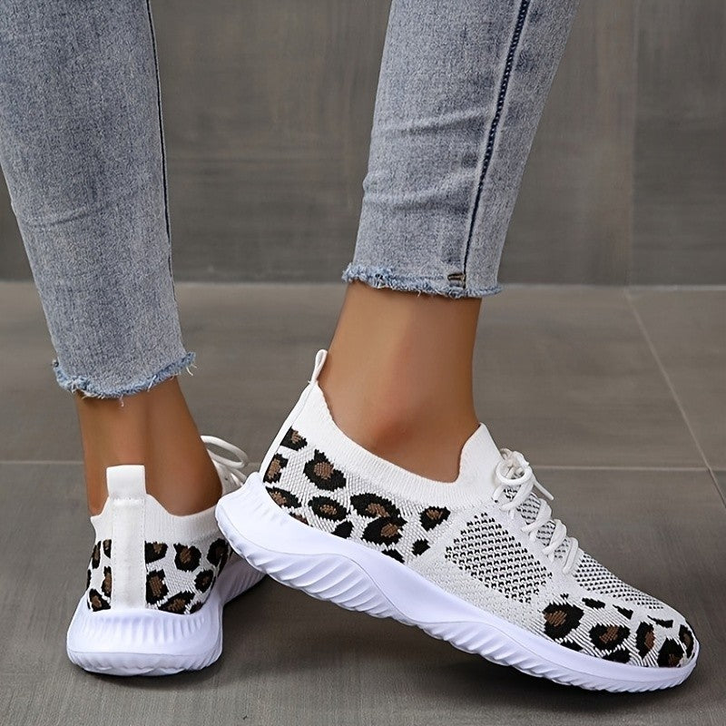 Leopard Lace Sneakers