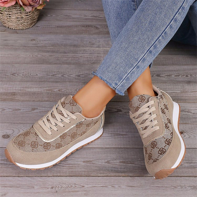 Floral Print Sneakers