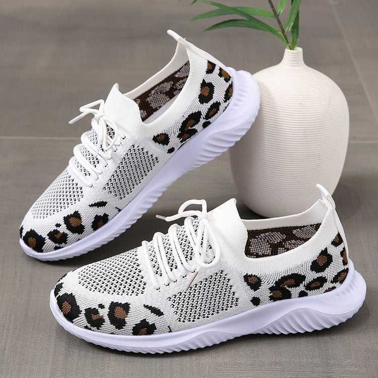 Leopard Lace Sneakers