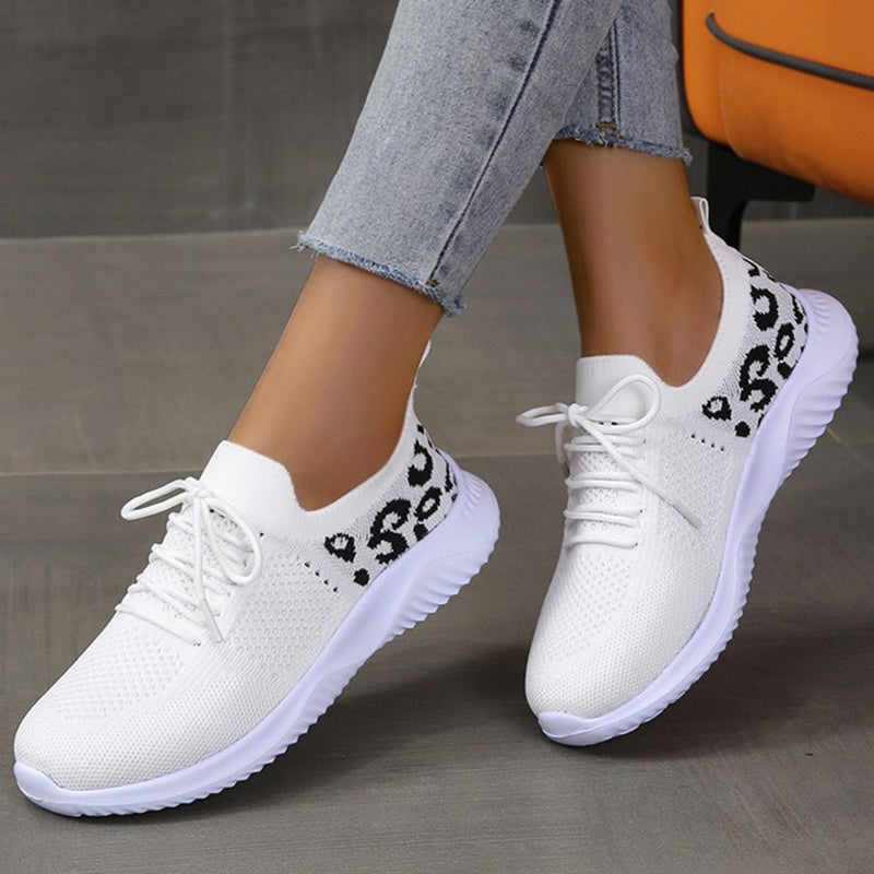 Leopard Lace Sneakers