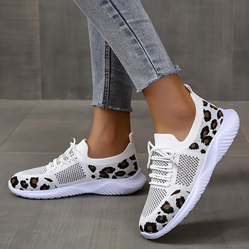 Leopard Lace Sneakers