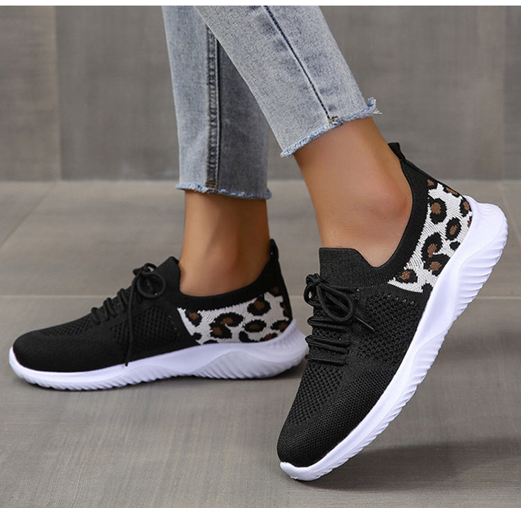 Leopard Lace Sneakers