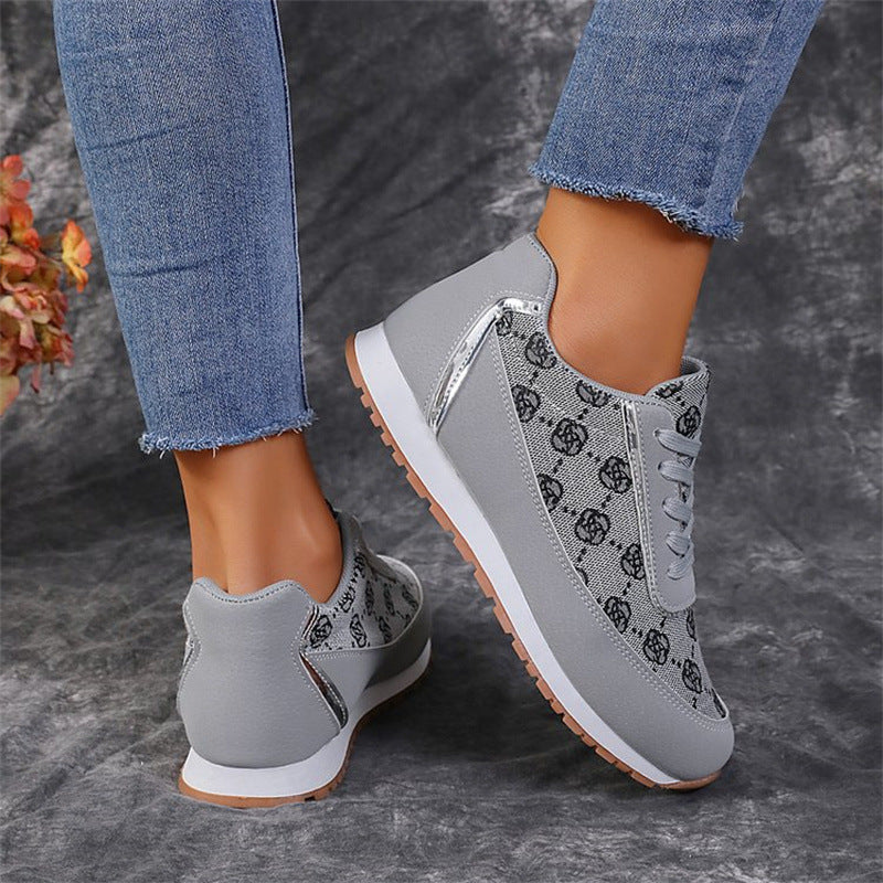 Floral Print Sneakers