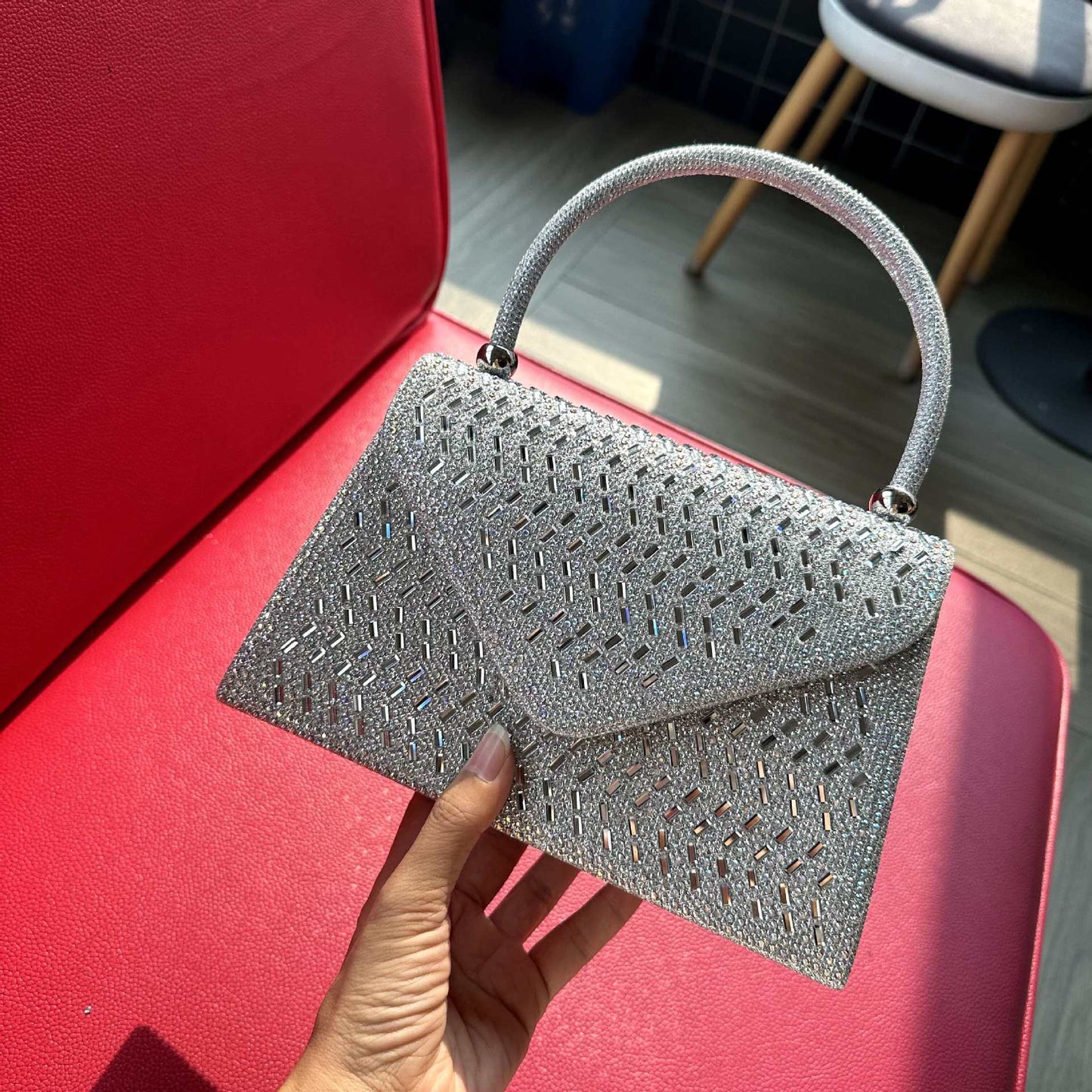 Rhinestone Evening Clutch Bag