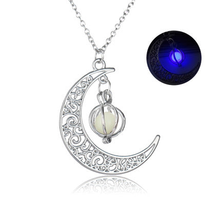 Glowing Moon Stone Necklace