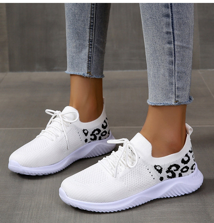 Leopard Lace Sneakers