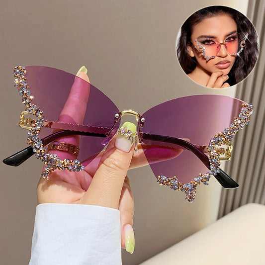Diamond Butterfly Sunglasses