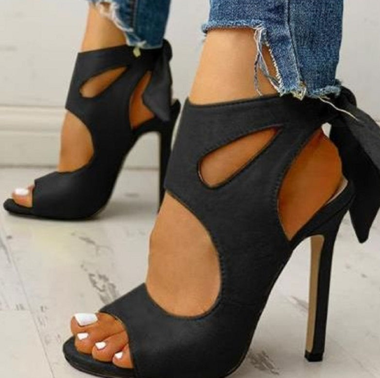 Summer New Style Women'S Shoes 40-43 Large Size Foreign Trade Style Sandals, High Heels, Flower Stiletto Shoes
