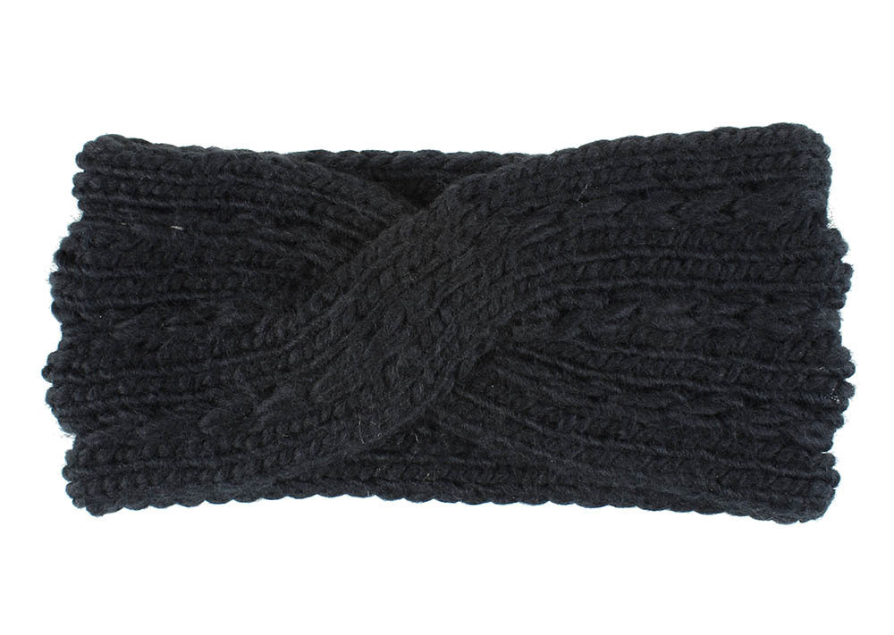 Knitted Crossed Wool Headband