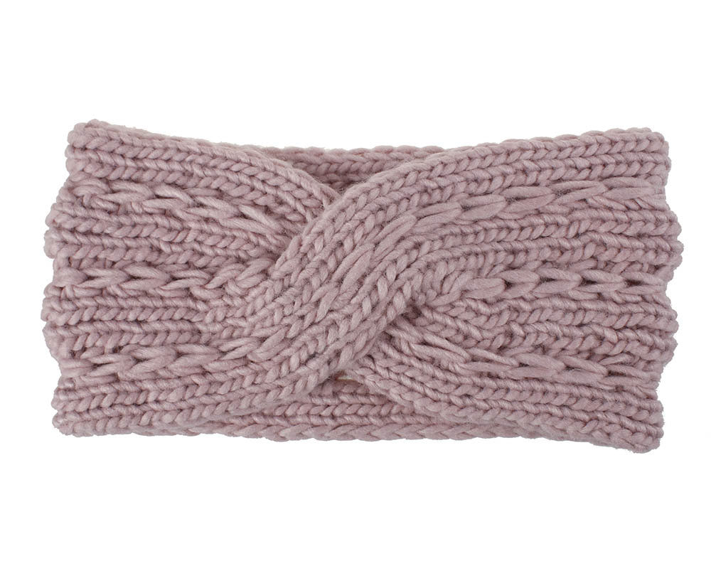 Knitted Crossed Wool Headband