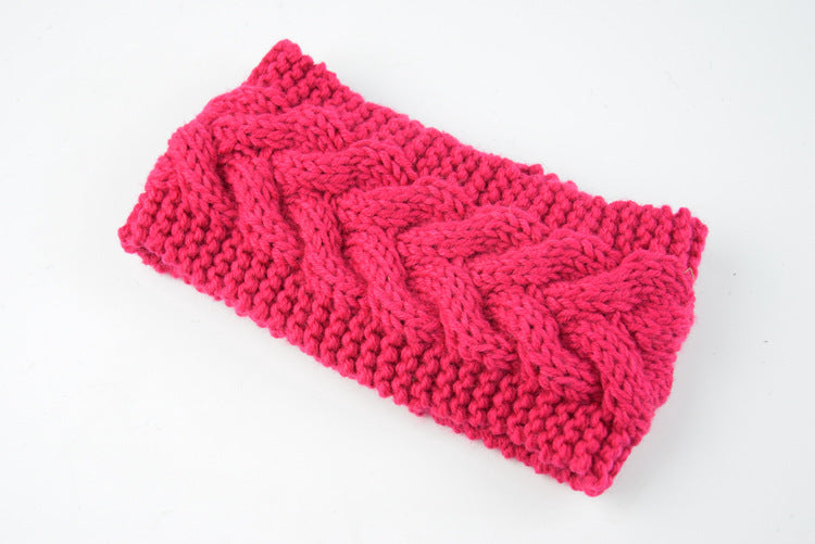 Knitted Crossed Wool Headband