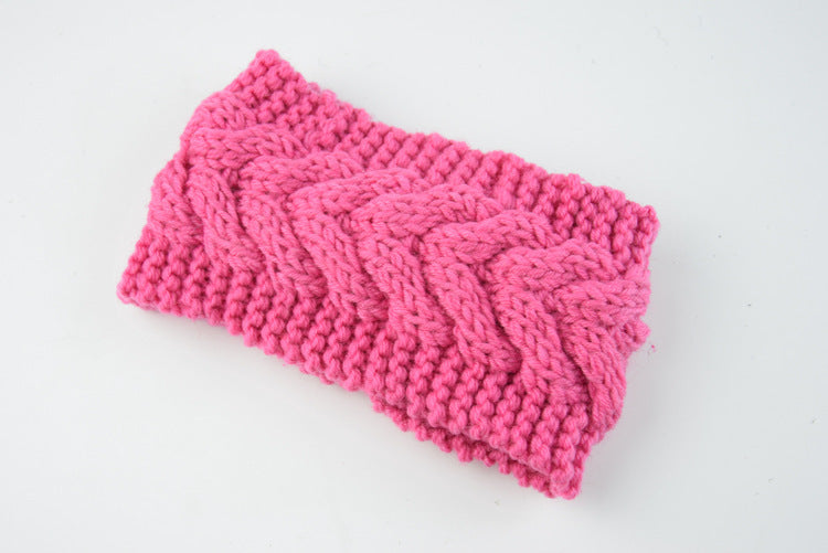 Knitted Crossed Wool Headband