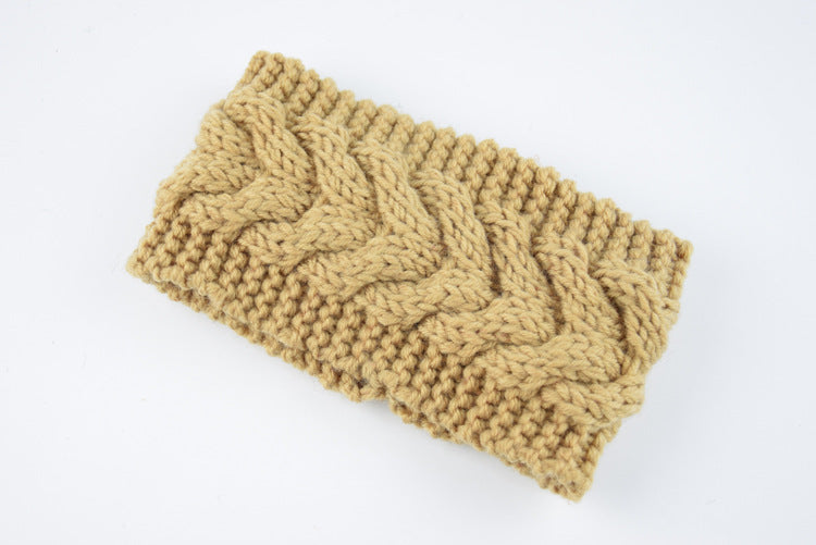 Knitted Crossed Wool Headband