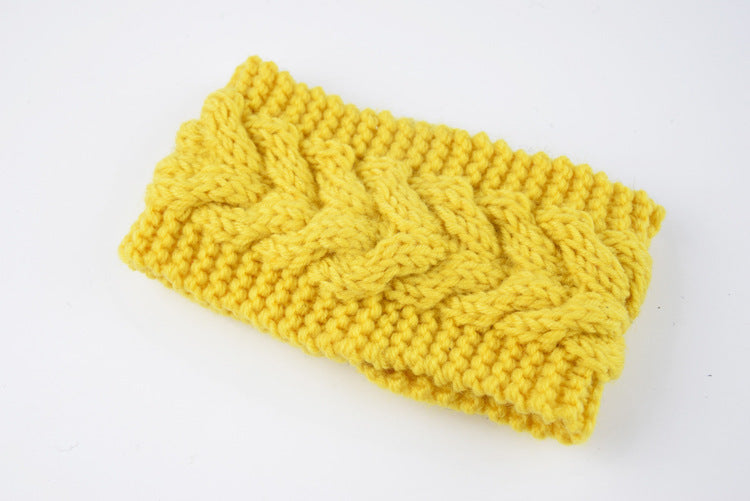 Knitted Crossed Wool Headband