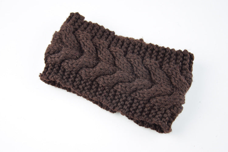 Knitted Crossed Wool Headband