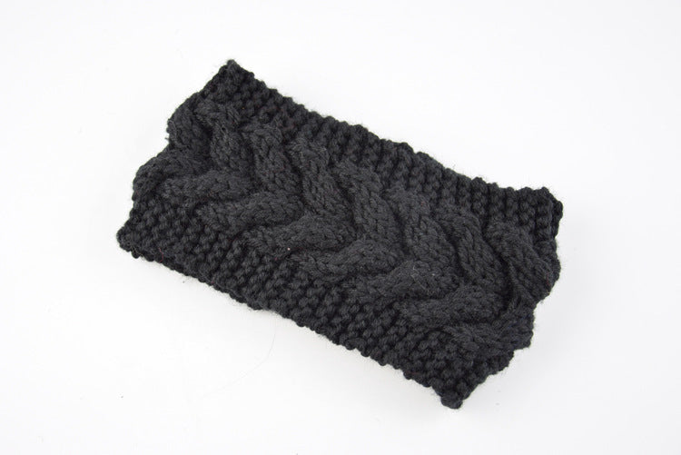 Knitted Crossed Wool Headband