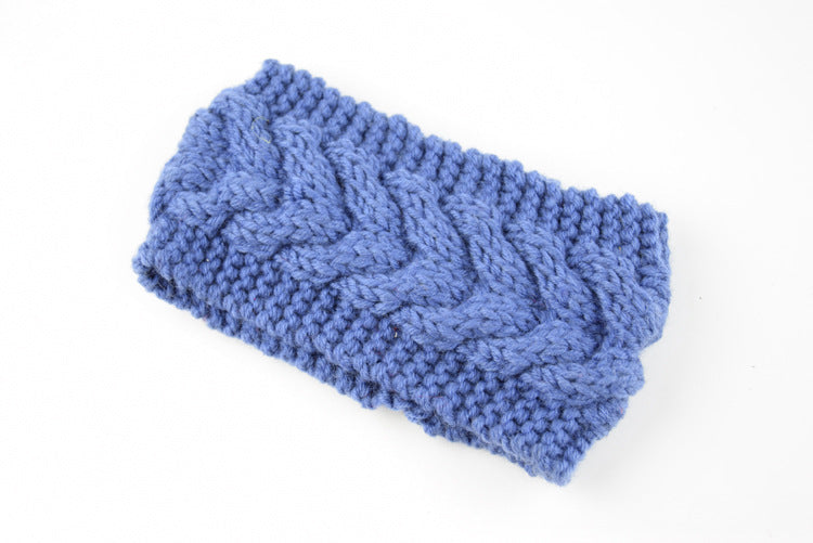 Knitted Crossed Wool Headband