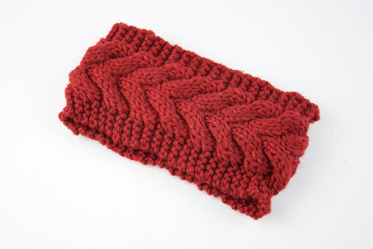 Knitted Crossed Wool Headband