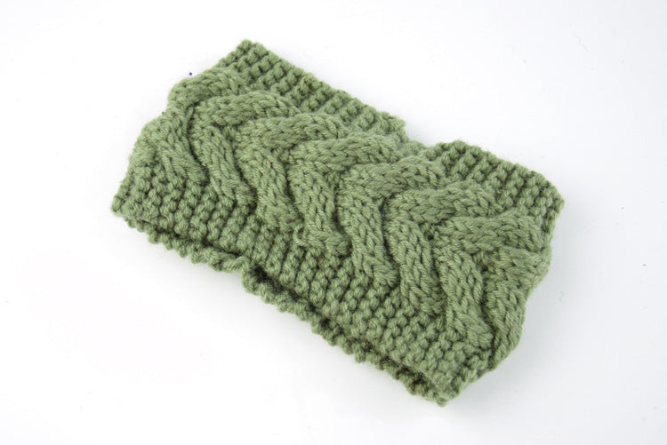 Knitted Crossed Wool Headband