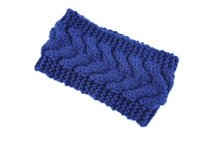 Knitted Crossed Wool Headband