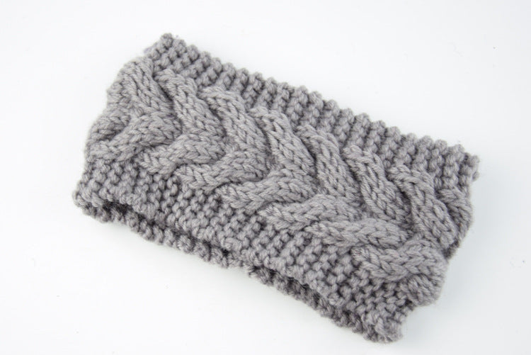 Knitted Crossed Wool Headband