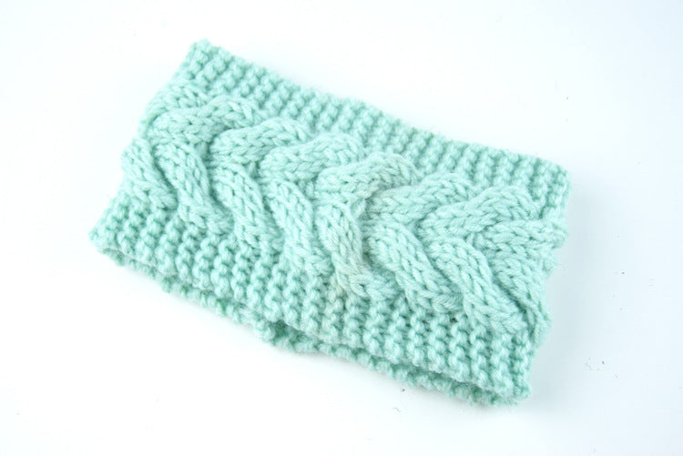Knitted Crossed Wool Headband