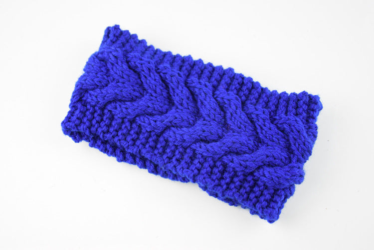 Knitted Crossed Wool Headband