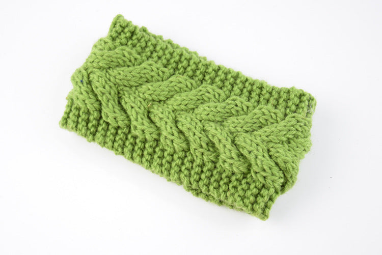 Knitted Crossed Wool Headband