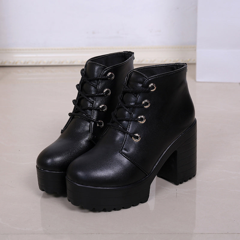 Chunky Heel Ankle Boots