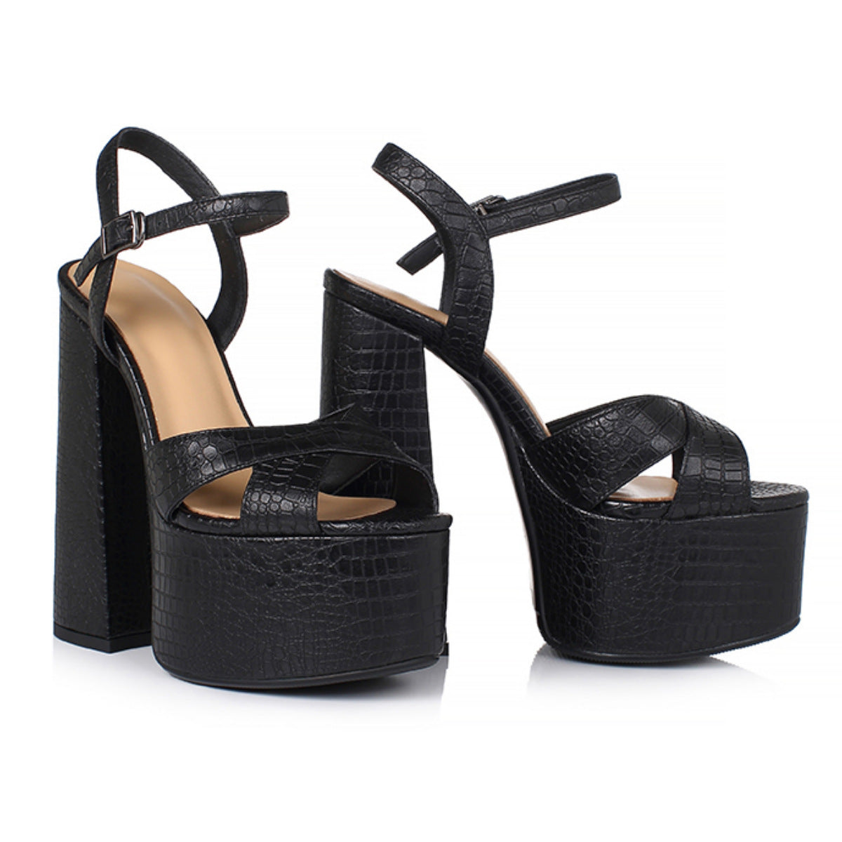 Elegant Chunky Heel Party Sandals