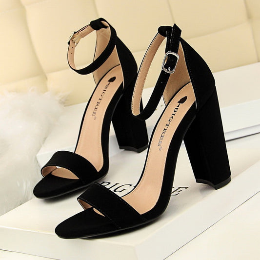 Sexy Nightclub Thick Heel Sandals