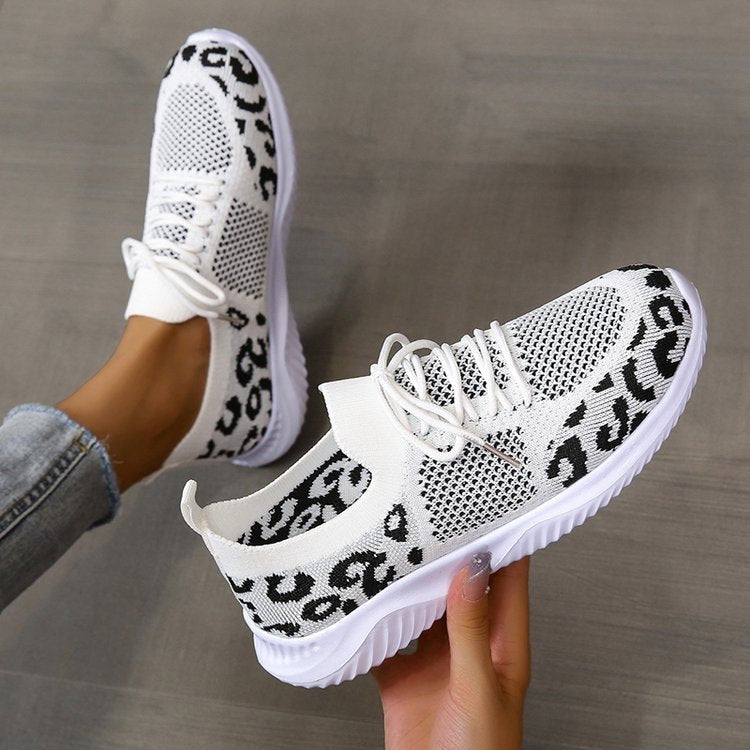 Leopard Lace Sneakers