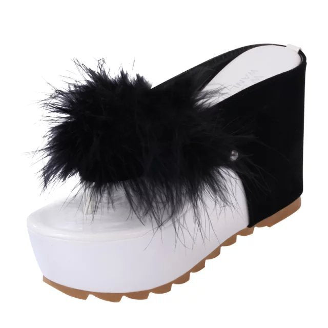 Platform wedge bow bow shoes