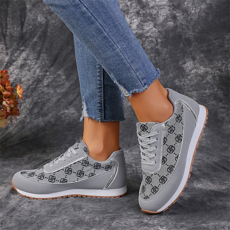 Floral Print Sneakers