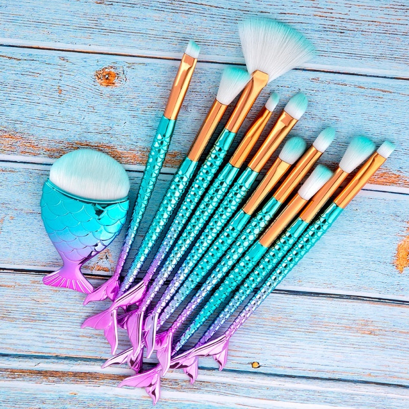 Mermaid Makeup Brush Set