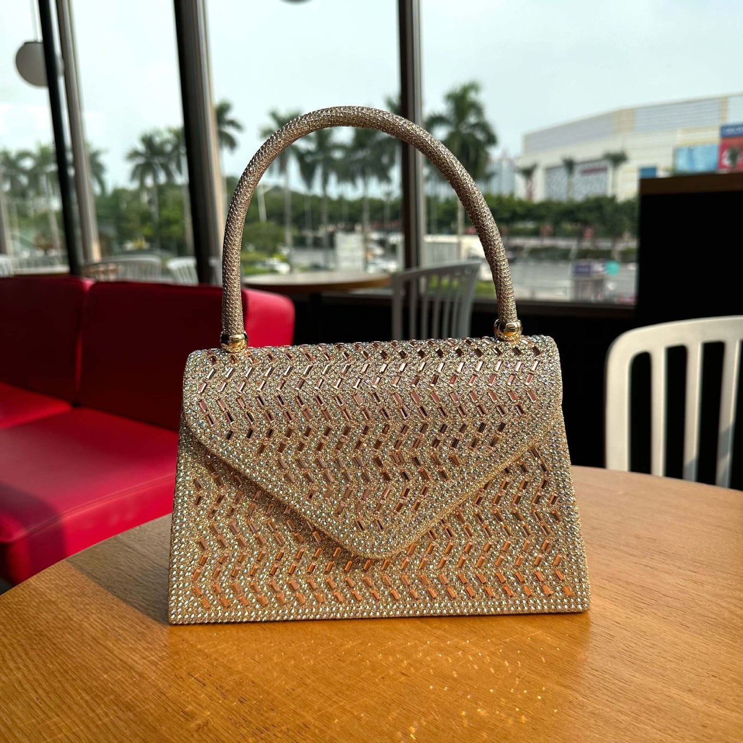 Rhinestone Evening Clutch Bag