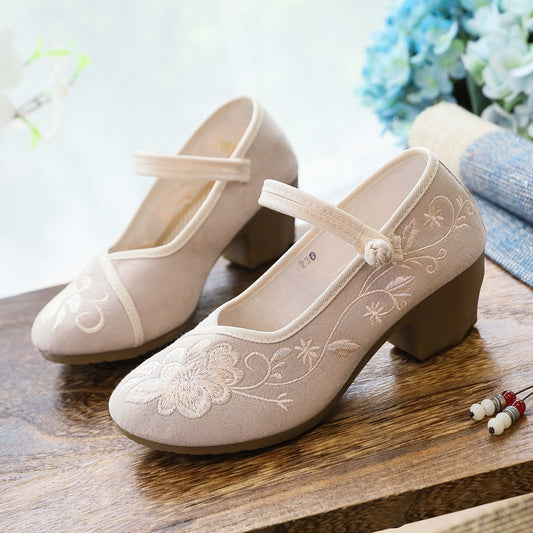 Women's Retro Ethnic Style Embroidered Cloth Shoes