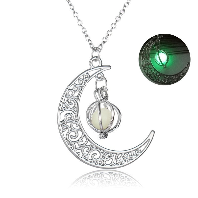 Glowing Moon Stone Necklace