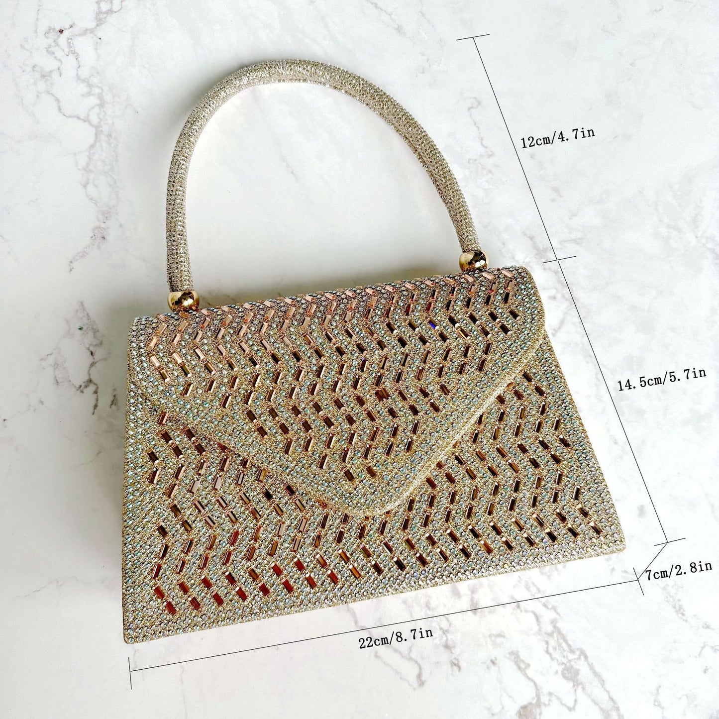 Rhinestone Evening Clutch Bag