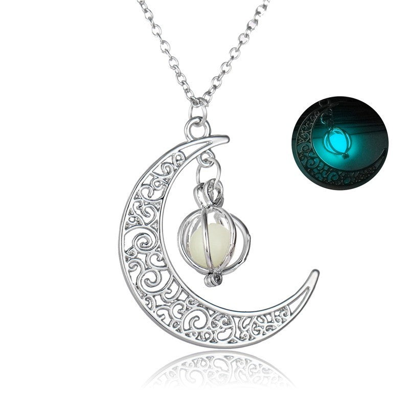 Glowing Moon Stone Necklace